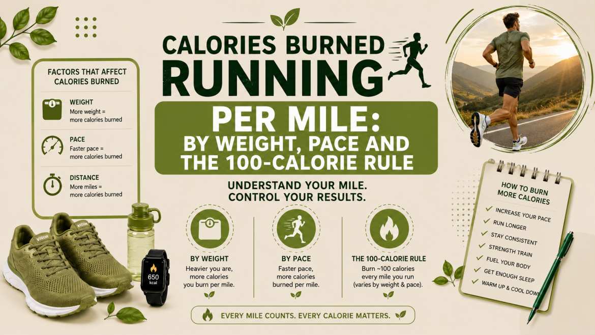 Calories Burned Running Per Mile: By Weight, Pace and the 100-Calorie Rule