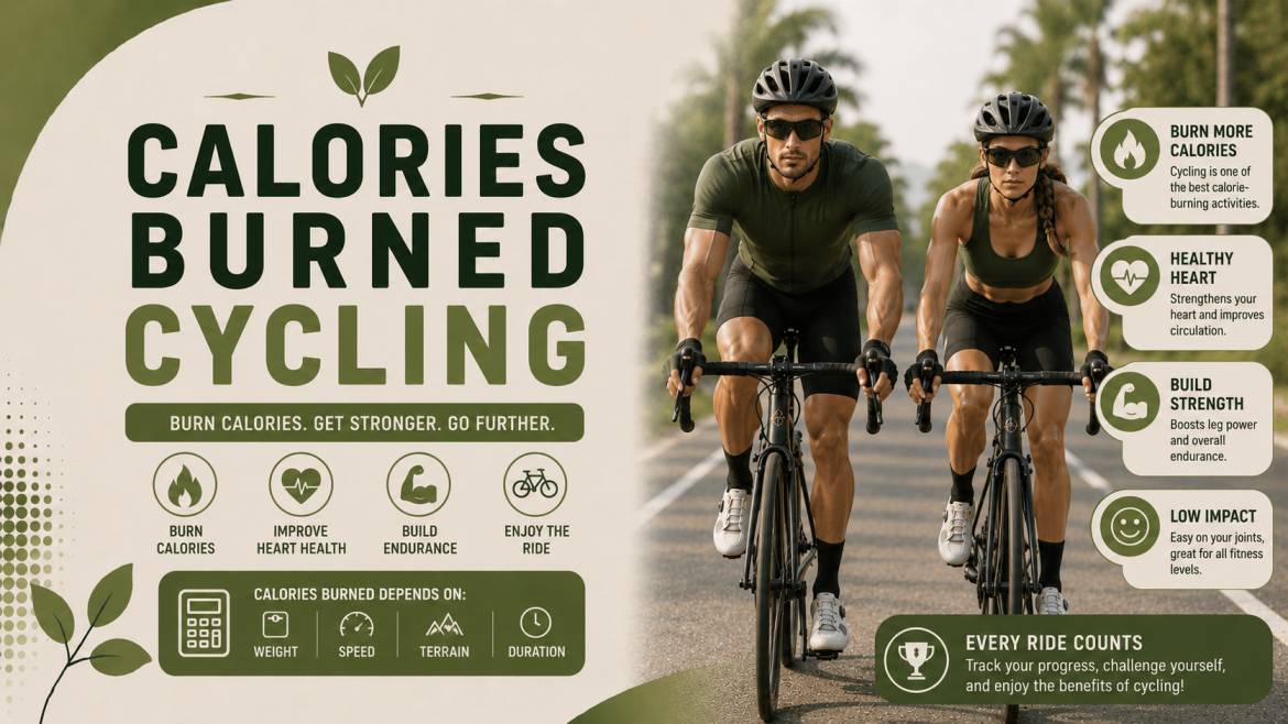 Calories Burned Cycling By Speed, Weight, Bike Type and Duration