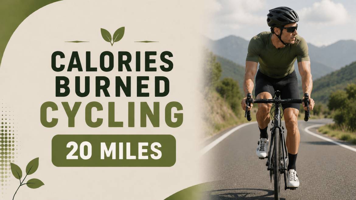 Calories Burned Cycling 20 Miles By Weight and Speed