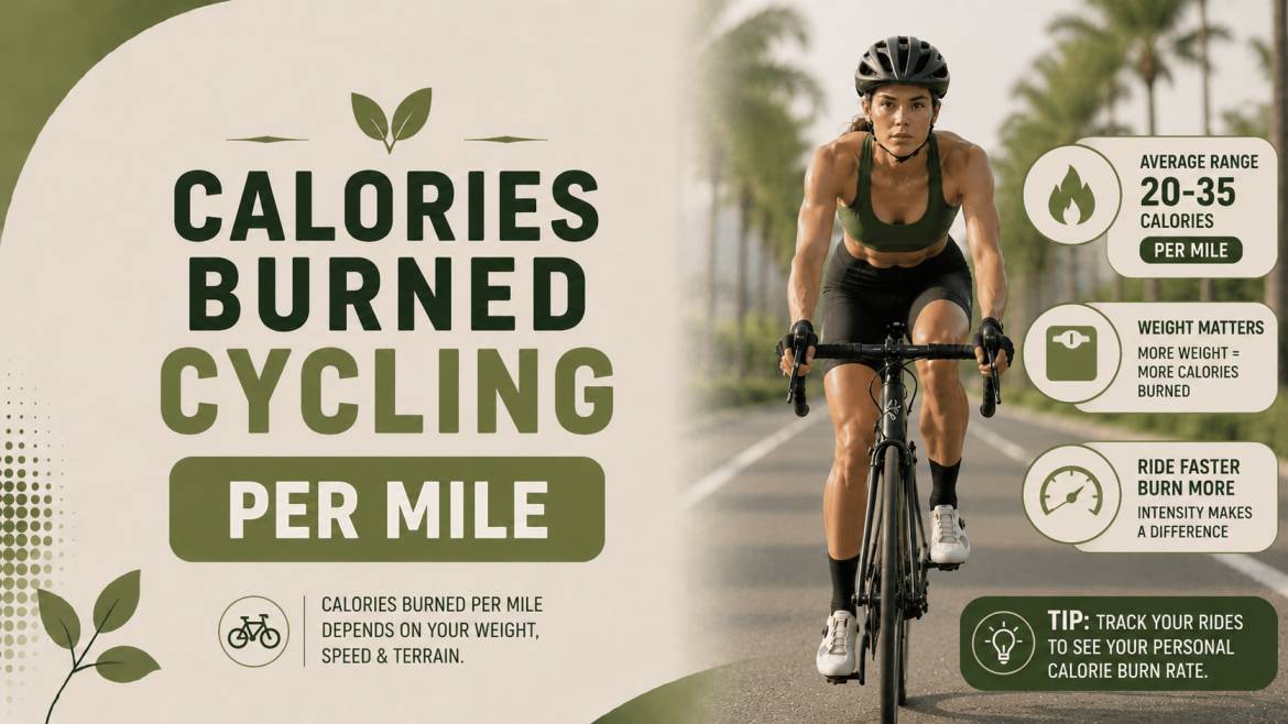 Calories Burned Cycling Per Mile By Weight and Speed