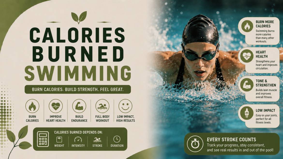 Calories Burned Swimming By Stroke, Weight, Duration and Intensity